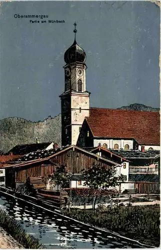 Oberammergau - Künstler-AK Eugen Felle -606506