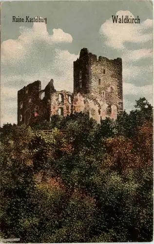 Waldkirch - Ruine Kastelburg - Künstler-AK Eugen Felle -607370