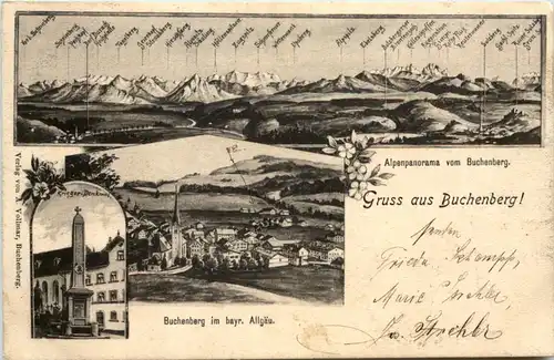 Gruss aus Buchenberg - Künstler-AK Eugen Felle -605742