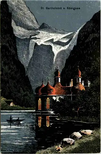 St. Bartholomä am Königsee - Künstler-AK Eugen Felle -606706