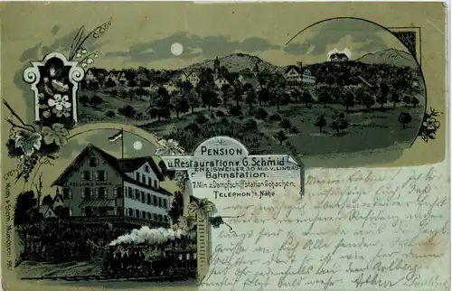 Enzisweiler - Pension G. Schmid - Litho - Künstler-AK Eugen Felle -606786