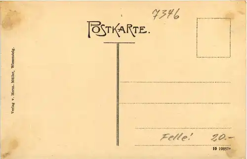 Wiesensteig - Stadtkirche - Künstler-AK Eugen Felle -606088