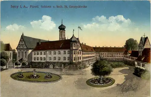 Isny - Fürtl. Schloss - Künstler-AK Eugen Felle -605982