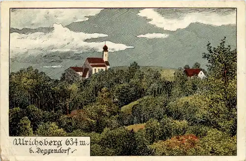 Ulrichsberg bei Deggendorf - Künstler-AK Eugen Felle -607106