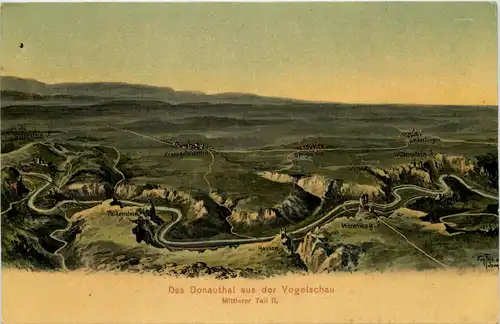 Donauthal Leibertingen - Künstler-AK Eugen Felle -606348