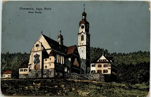 Eisenstein - Neue Kirche - Künstler-AK Eugen Felle -606182