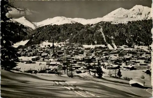 Davos-Platz, mit schatzalp, Strela und Schiahorn -508098