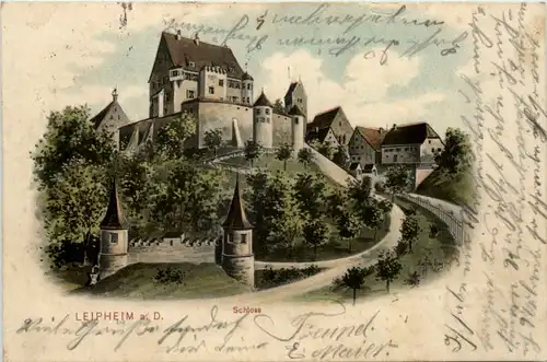 Leipheim - Schloss - Künstler-AK Eugen Felle -606608