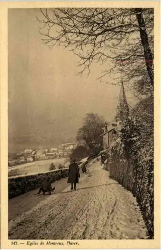 Eglise de Montreux, l`hiver -508258