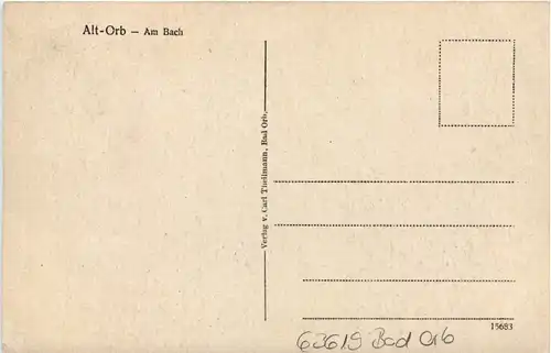 Alt-Orb - Am Bach - AK Eugen Felle -607386