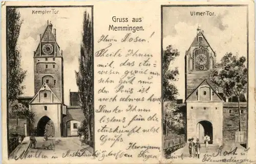 Gruss aus Memmingen - Künstler-AK Eugen Felle -606662