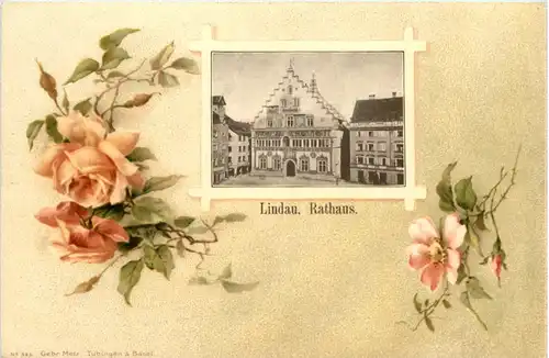 Lindau - Rathaus - Litho -608190