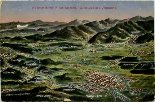 Schlachtfeld in den Vogesen - Mülhausen und Umgebung - Feldpost 30. Reserve Division -606842