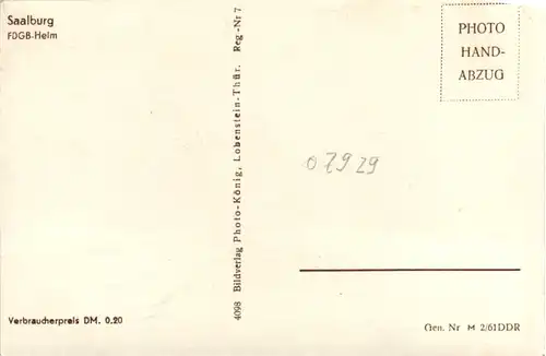 Saalburg, FDGB-Heim -378594