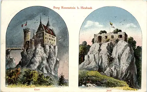 Burg Rosenstein bei Heubach - Künstler-AK Eugen Felle -607966