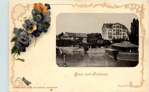 Bad Schachen - Gruss vom Bodensee - Litho -608136