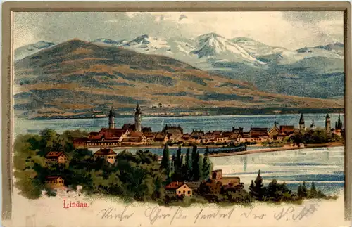 Lindau im Bodensee - Litho -608772