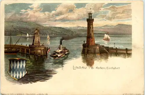 Gruss aus Lindau - Litho -608872