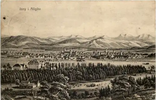 Isny im Allgäu - Künstler-AK Eugen Felle -607466