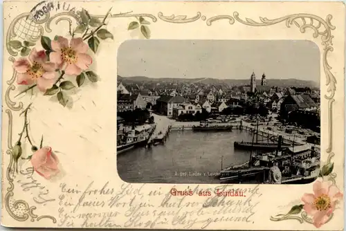 Gruss aus Lindau - Litho -608892