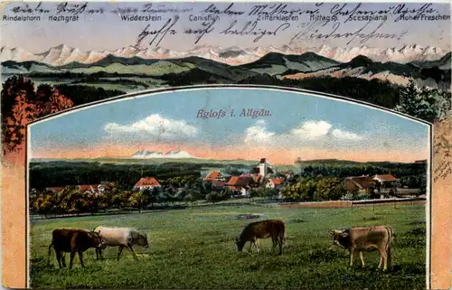 Eglofs im Allgäu - Weinstube - Künstler-AK Eugen Felle -607478