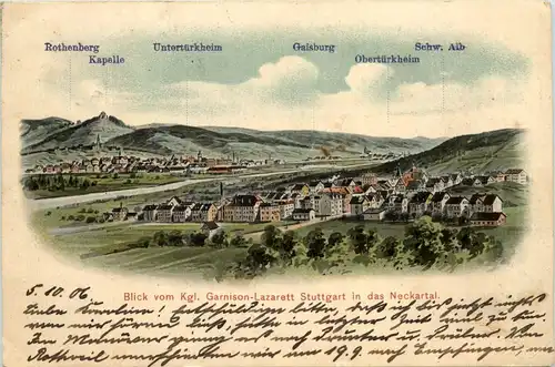 Kgl. Garnison Lazarett Stuttgart - Künstler-AK Eugen Felle -607566