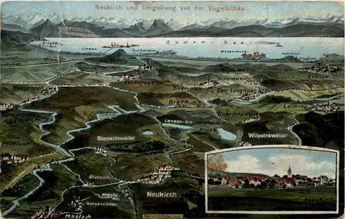 Neukirch und Umgebung - Künstler-AK Eugen Felle -607344