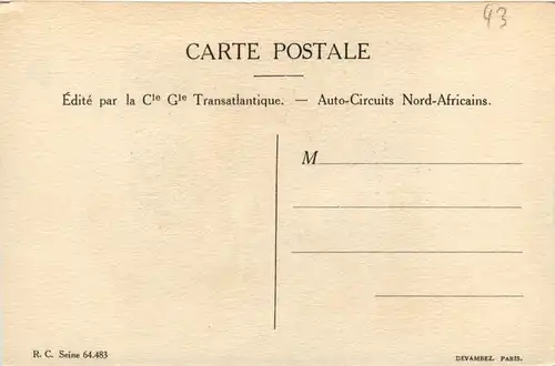 Künstlerkarte Sandoz - Auto-Circuits Nord Africains -484732