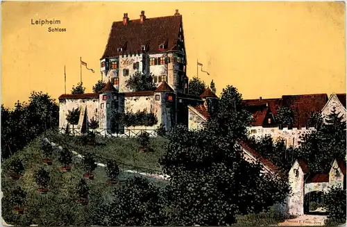 Leipheim - Schloss - Künstler-AK Eugen Felle -607938