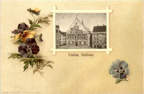 Lindau - Rathaus - Litho -608186