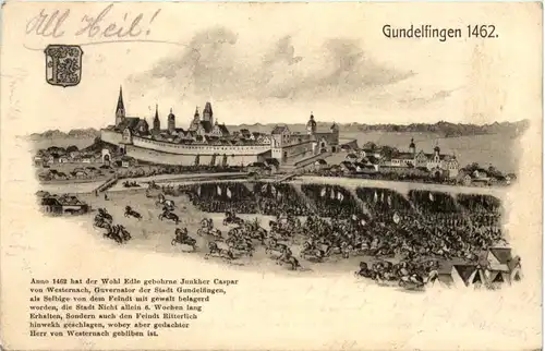 Gundelfingen 1462 - Künstler-AK Eugen Felle -607782