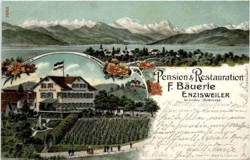 Enzisweiler - Pension und Restaurant Bäuerle - Litho -608178