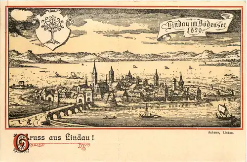 Gruss aus Lindau 1620 - Litho -609322