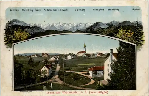 Gruss aus Waltenhofen - Künstler-AK Eugen Felle -609752