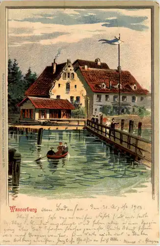 Wasserburg an Bodensee - Litho -608568