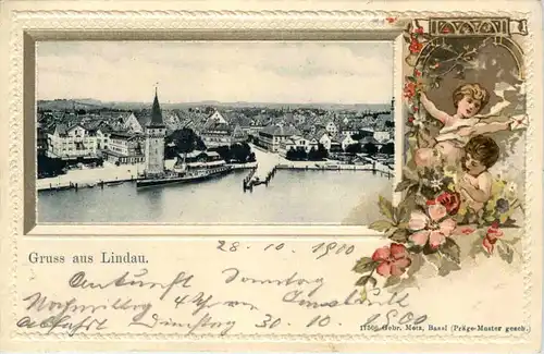 Gruss aus Lindau - Litho -606398