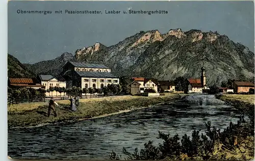 Oberammergau - Künstler-AK Eugen Felle -609542