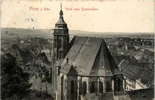 Pirna, Blick vom Sonnenstein -379874