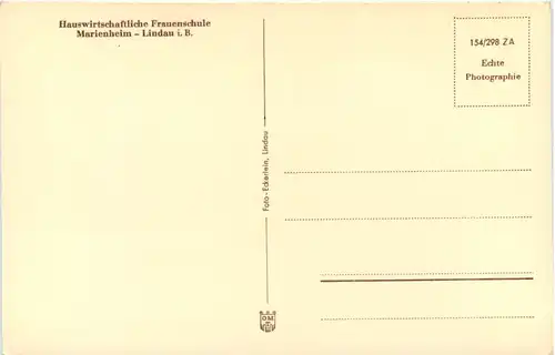 Lindau - Marienheim - Hauswirtschaftliche Frauenschule -608600