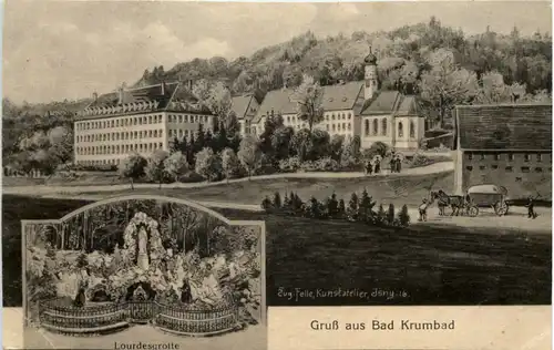 Gruss aus Bad Krumbad - Künstler-AK Eugen Felle -606578