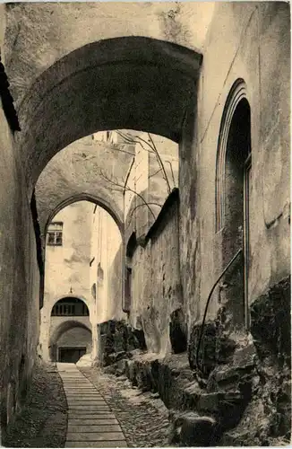 Schloss Weesenstein, der Felsengang -379934