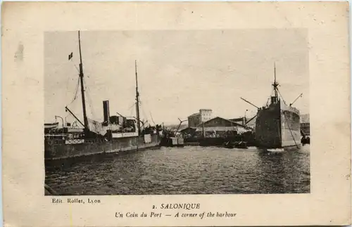 Salonique - Un coin du Port -485352