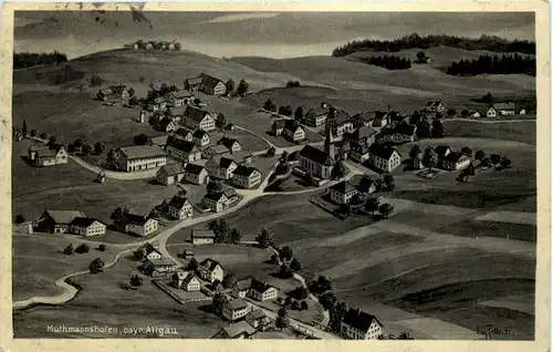 Muthmannshofen - Künstler-AK Eugen Felle -609742