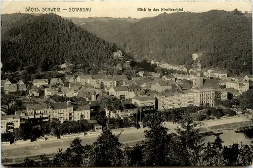 Bad Schandau, Blick in das kirnitzschtal -380074