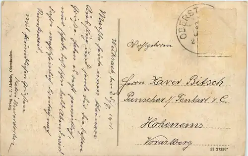 Oberstaufen und Umgebung - Künstler-AK Eugen Felle -609822