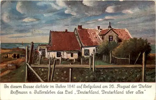 Helgoland - Dichter Hoffmann von Fallersleben -609982