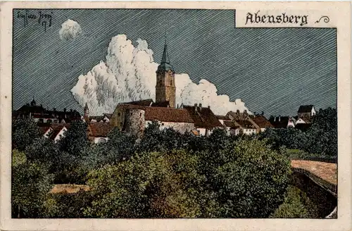 Abensberg - Künstler-AK Eugen Felle -607018