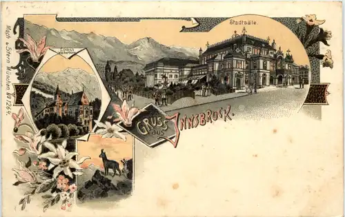 Gruss aus Innsbruck - Litho - Künstler-AK Eugen Felle -609688