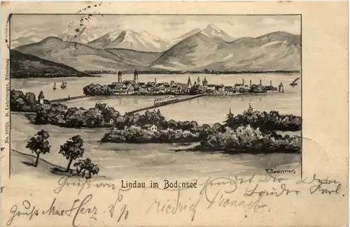Lindau im Bodensee - Künstler-AK Brunner -608746