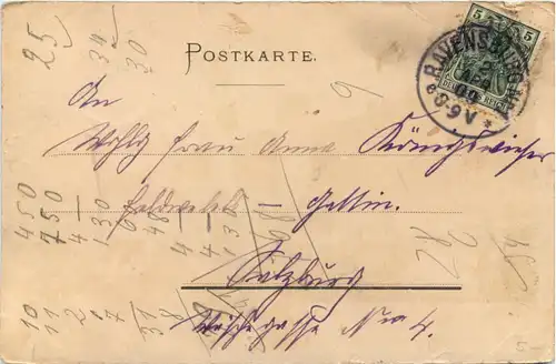 Gruss aus Ravensburg - Litho -610552